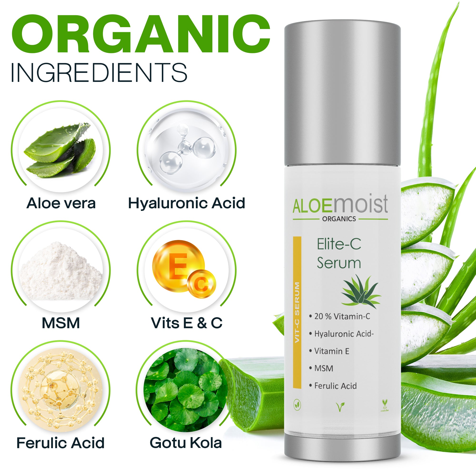 ELITE C – Vitamin C and Hyaluronic Acid Brightening Serum