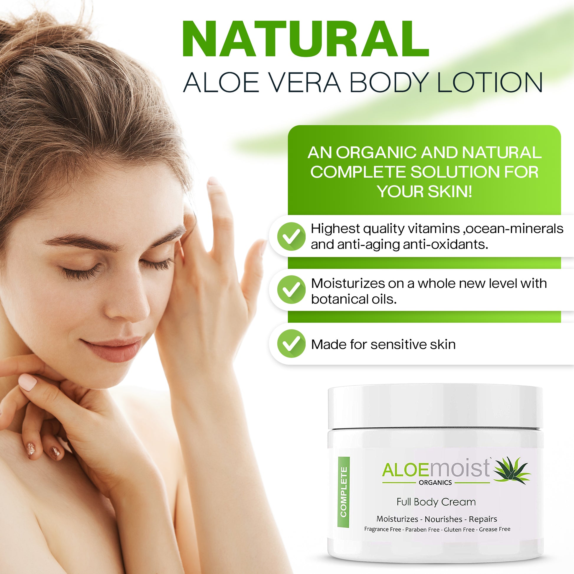 COMPLETE - Face & Body Cream – ALOEmoist Organics