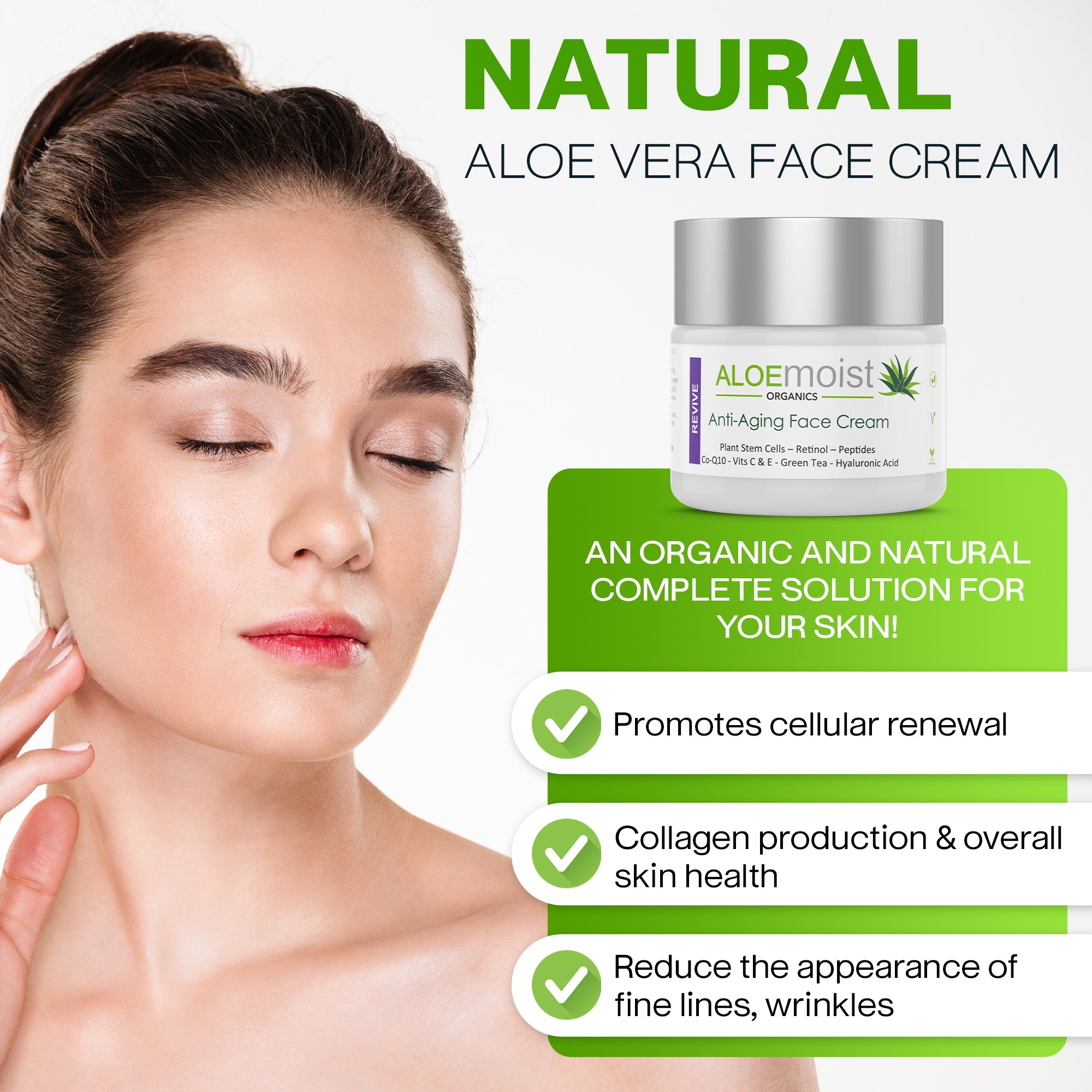 REVIVE - Plant Stem Cell Renewal Cream – ALOEmoist Organics - Pure