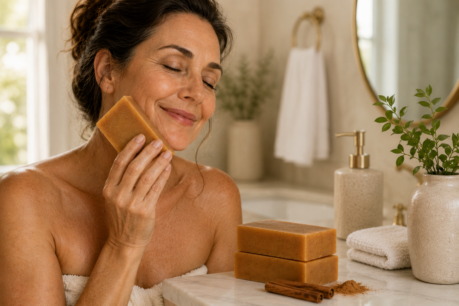 Cinnamon & Pumpkin Spice Soap - Nourishing Seasonal Treat
