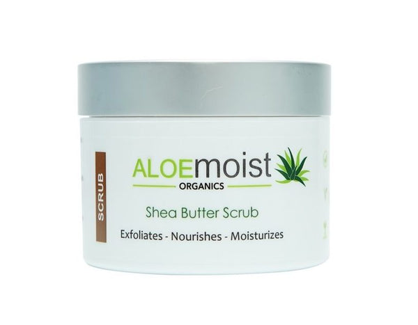 Exfoliante corporal suave con manteca de karité