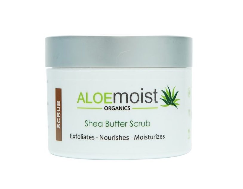 Exfoliante corporal suave con manteca de karité