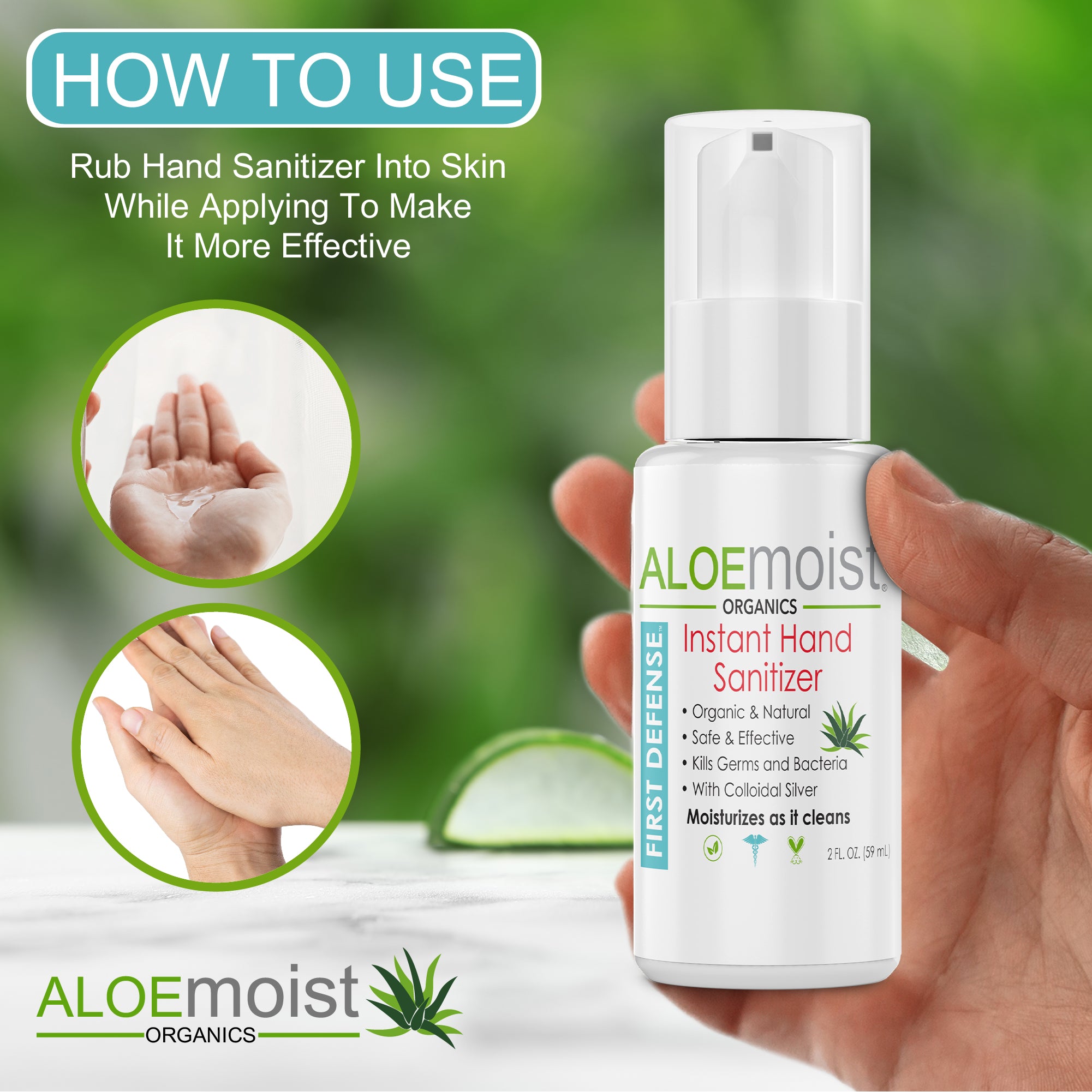 PRIMERA DEFENSA – Desinfectante de manos orgánico